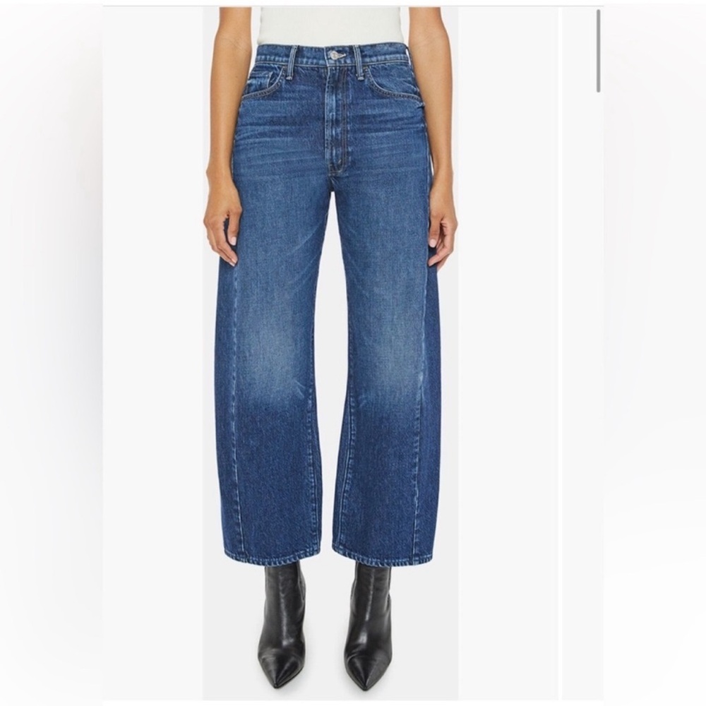 MOTHER the Half Pipe Ankle Wide Leg Jeans In Did You Bring Me Anything size 25